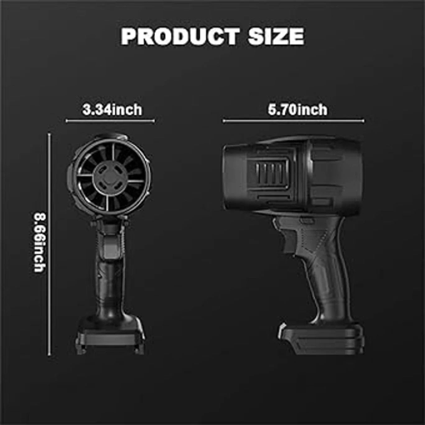 Air Blower Gun High Power Jet Blower All in One Waste Cleaner Vehicle Interior T_998 Gun Vehicle Interior Cleaner (300 g)