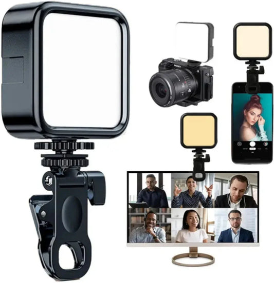 Mini Portable LED Selfie Video Light for Reels, Vlogging & Photography