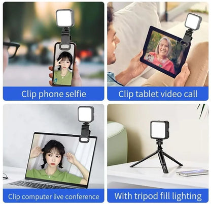 Mini Portable LED Selfie Video Light for Reels, Vlogging & Photography