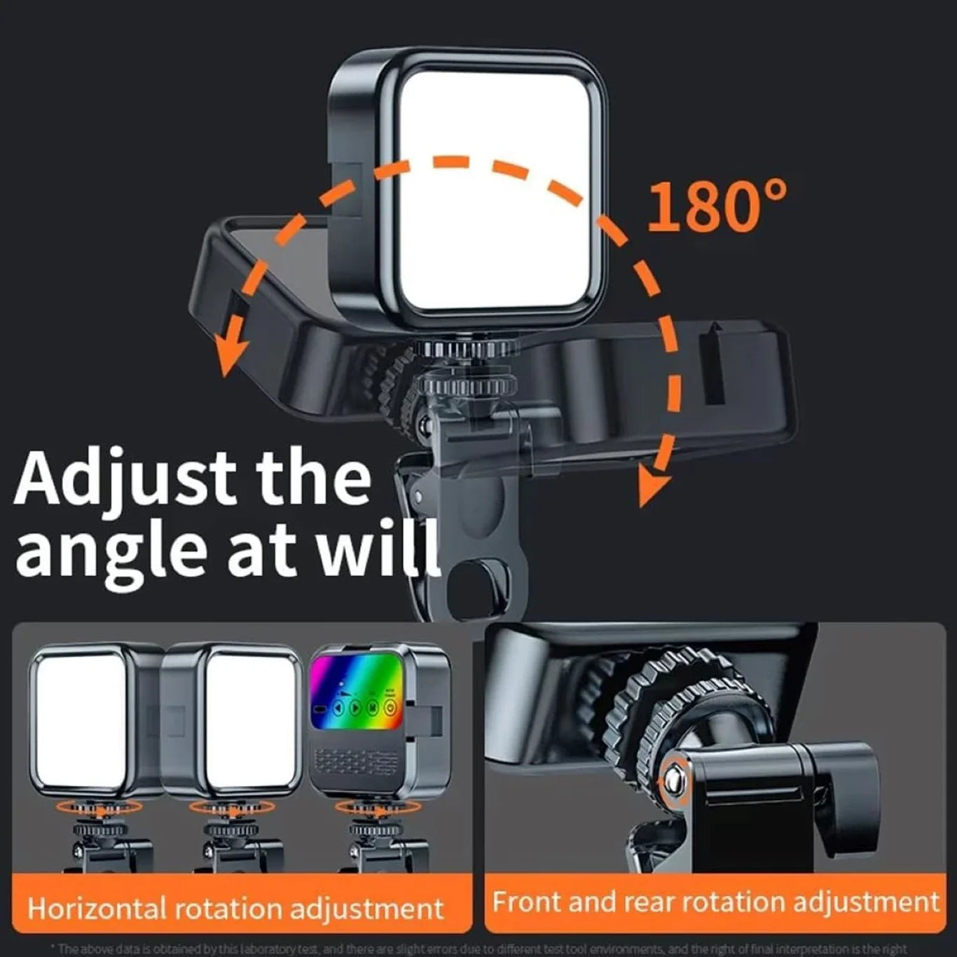 Mini Portable LED Selfie Video Light for Reels, Vlogging & Photography
