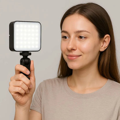 Mini Portable LED Selfie Video Light for Reels, Vlogging & Photography