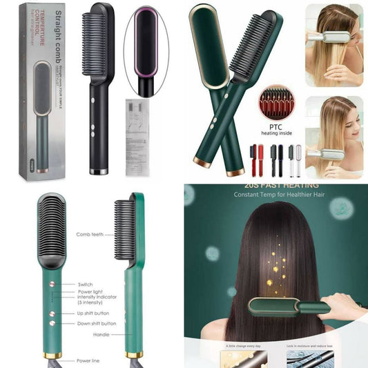 ✨ JELIA CASA™ Professional Hair Straightening Comb – Instant Sleek & Shine