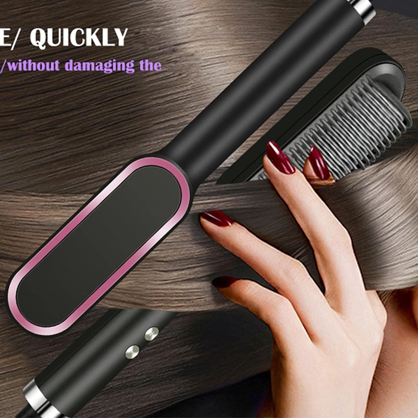 ✨ JELIA CASA™ Professional Hair Straightening Comb – Instant Sleek & Shine