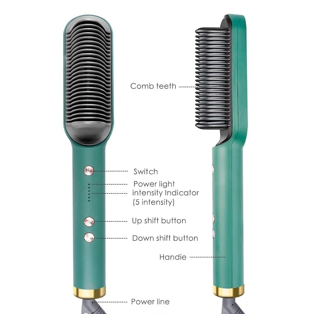 ✨ JELIA CASA™ Professional Hair Straightening Comb – Instant Sleek & Shine