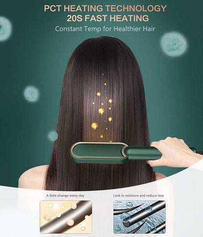 ✨ JELIA CASA™ Professional Hair Straightening Comb – Instant Sleek & Shine