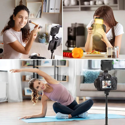 Mini Portable LED Selfie Video Light for Reels, Vlogging & Photography