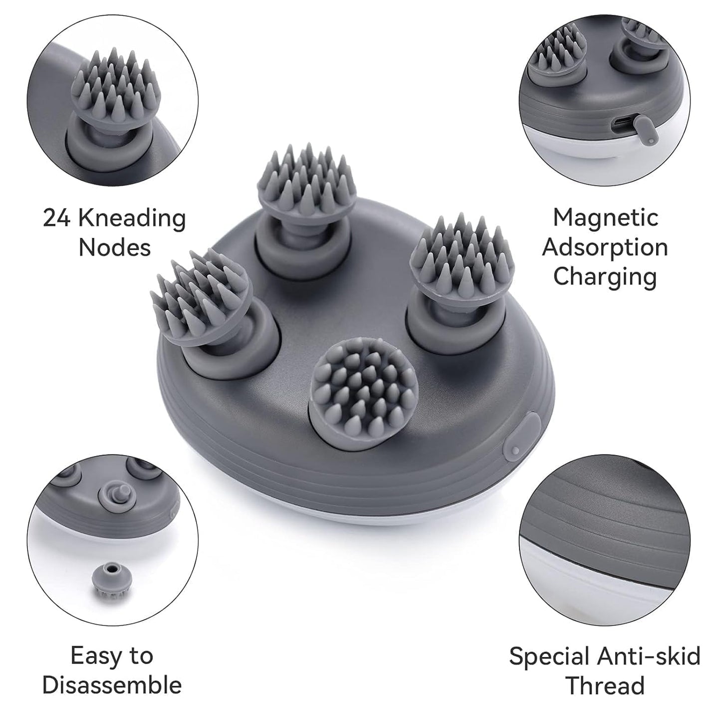 Smart Electric Scalp Massager – Hair Growth & Full Body Relief | Jelia Casa