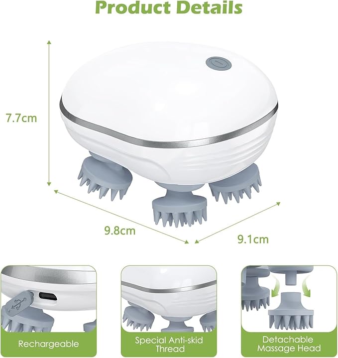 Smart Electric Scalp Massager – Hair Growth & Full Body Relief | Jelia Casa
