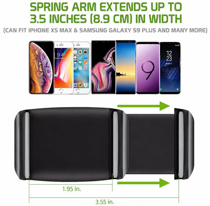 Car Rear View Mirror Phone Holder - Anti Shake Fall Prevention | 360 Degree Rotation | Adjustable Car Mount Holder for All Mobiles