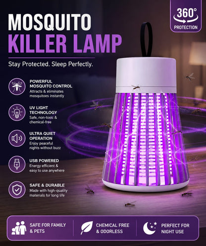 Rechargeable Mosquito Killer Lamp™ – Smart, Silent & Powerful Insect Protection