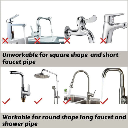 Stainless Steel Sink Caddy Organizer, Sink Faucet Stand, Tap Organiser Clip Storage Rack for Kitchen & Bathroom, Space-Saving Design for Easy Access to Cleaning Essentials