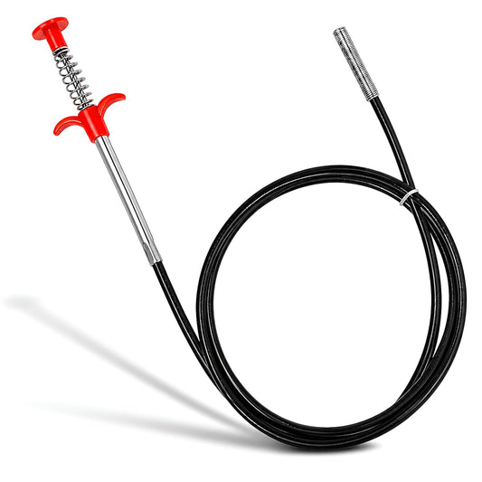 ABS & Stainless Steel Hair Catching Drain Cleaner – Flexible Sink Cleaning Stick