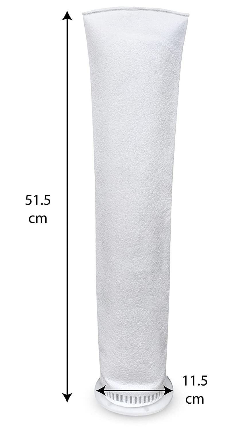 JELIACASA, Virgin Bag Filter 20-Inch For Water Tank with Balls (1.5-inch Inlet-Outlet) Solid Filter Cartridge (Pack of 1)