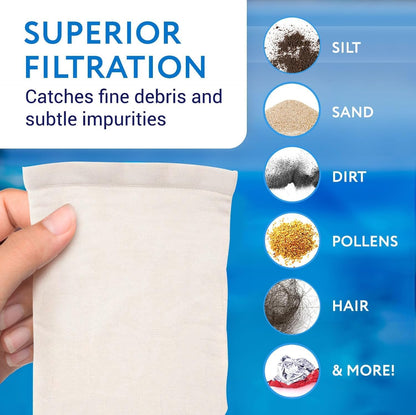 JELIACASA, Virgin Bag Filter 20-Inch For Water Tank with Balls (1.5-inch Inlet-Outlet) Solid Filter Cartridge (Pack of 1)