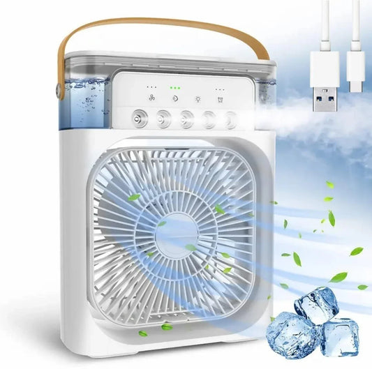 JELIACASA Portable Mini Air Cooler with Mist – Instant Cooling Anywhere ❄️💧