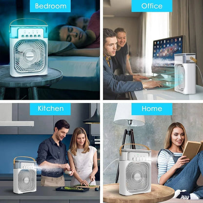 JELIACASA Portable Mini Air Cooler with Mist – Instant Cooling Anywhere ❄️💧